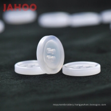 Pearl White Plastic Korean Style Casual 4 Holes Buttons For Shirts
